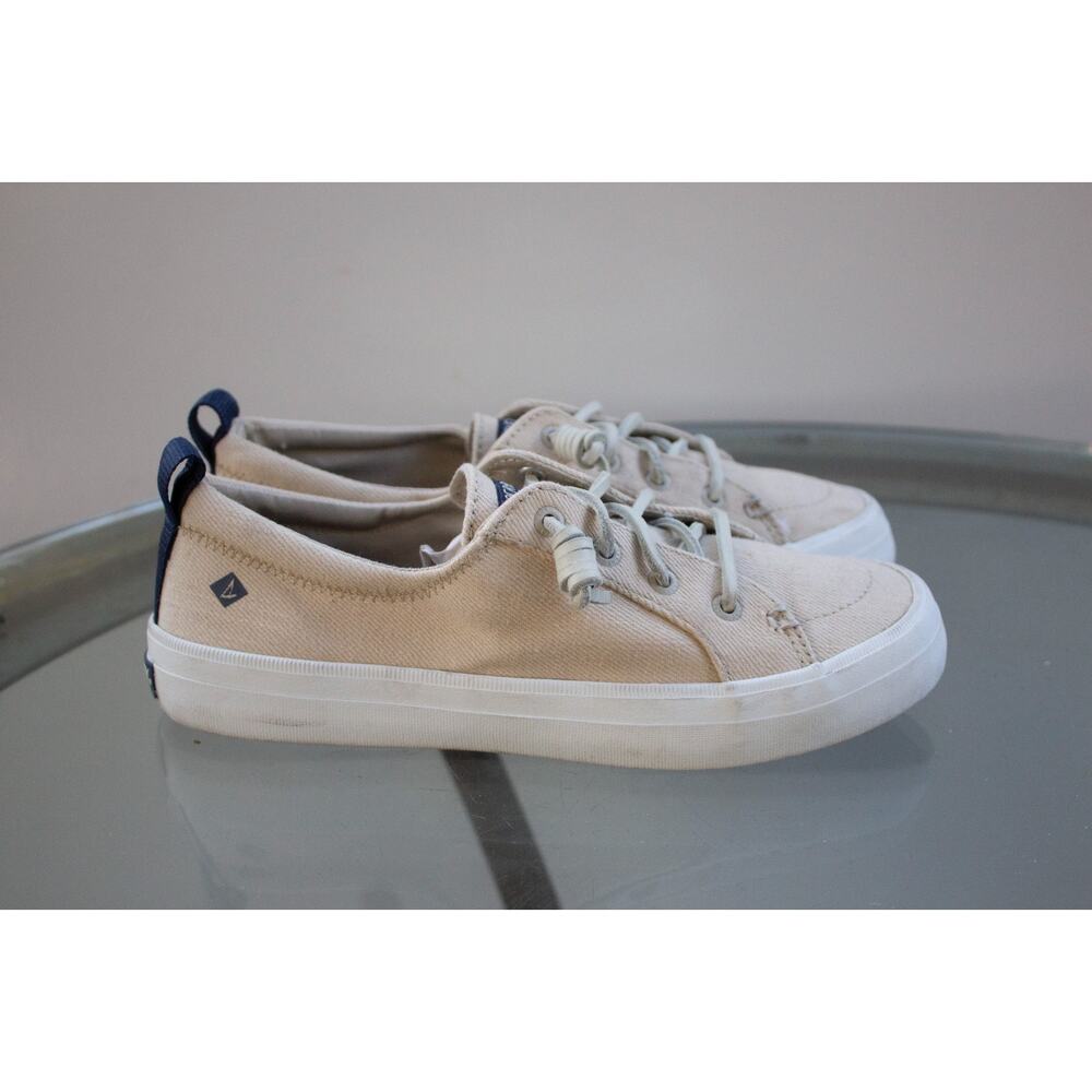 SPERRY TOP-SIDER Crest Vibe Sneakers Linen Oat Women's Size 6.5‎ Beige Shoes